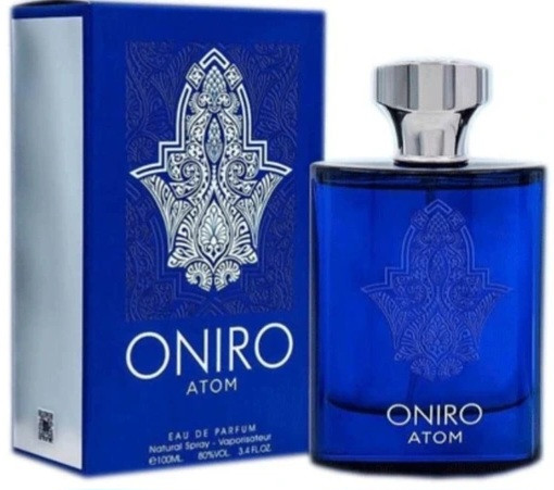 ادکلن اونیرو انیرو اتم فراگرنس با رایحه اتم گری ۱۰۰ میل(ONIRO ATOM FRAGRANCE)